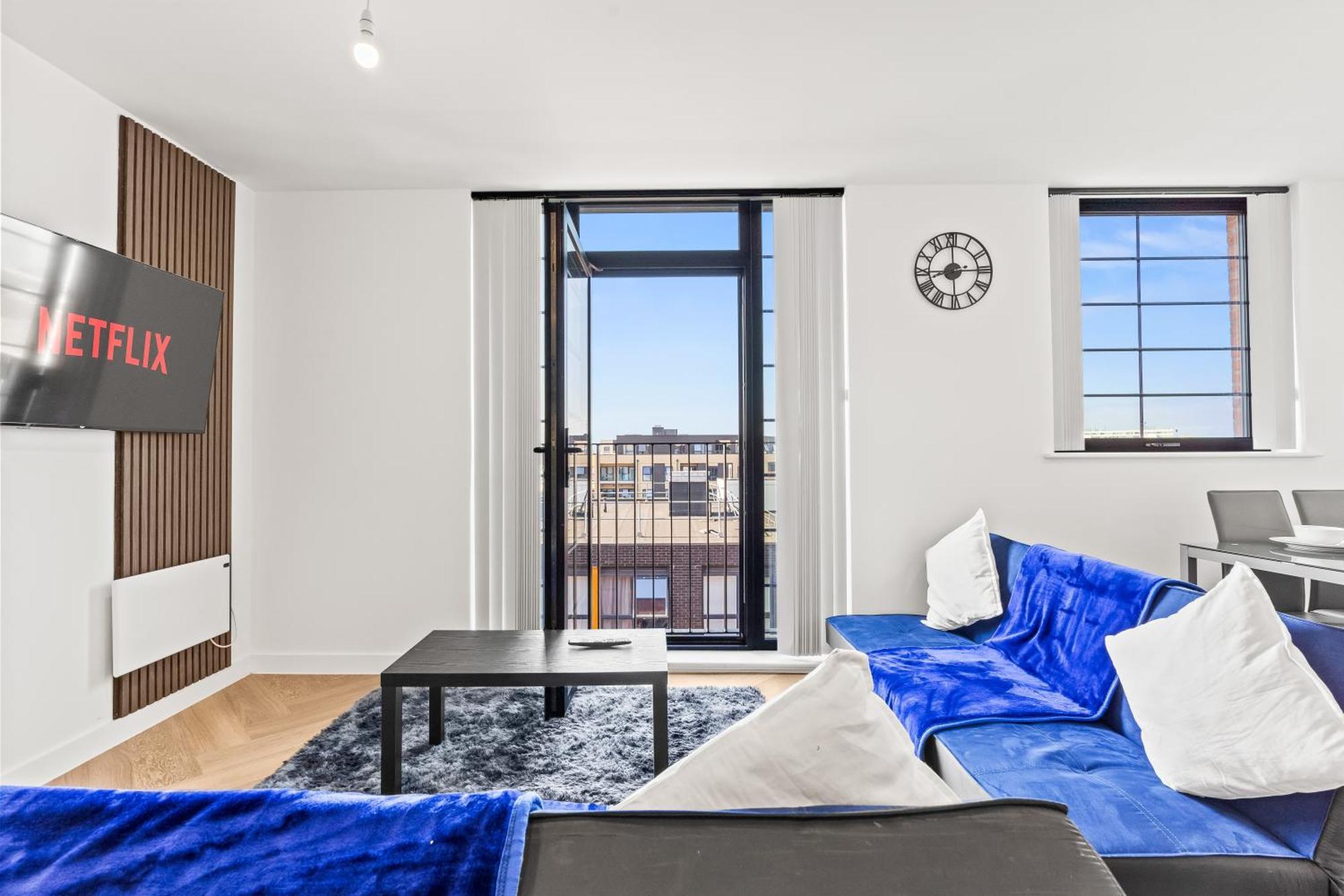 Apartment Stylish 2-bed - Rooftop Views - Birmingham